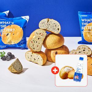 널담 식물성 저당 고단백 베이글 4+4, 총 8개 맛 7종