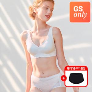 앤왁스 꿈의브라 팬티 레이스 런닝형 1세트+팬티추가 여성 심리스 브라