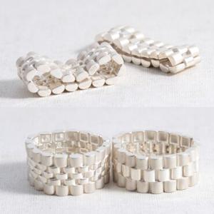 로렉스 여자 남자 은반지 925 실버 체인 순은 반지 은커플링