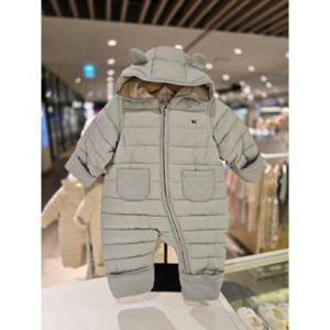 [백화점][블루독베이비] 25 FW(민트)윔라이트 패딩우주복(45A1960302)출산 백일 돌 선물 조카 아가옷 유아 경량 (45