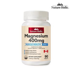 네이처홀릭 캐나다 마그네슘 400mg 1병 90캡슐 3개월분