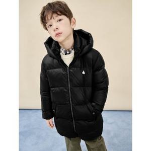 [시즌40%OFF][빈폴키즈] 중경량 덕다운 롱패딩  블랙 (BI5X38U035)