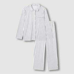 [JAJU/자주] 여 밍크 플리스 플랫 카라 파자마 세트_라이트 그레이