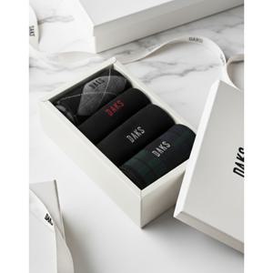 닥스 액세서리 26SS 남성중목4족 면혼방 혼합패턴 중목 4족세트 DBSS6E909BK