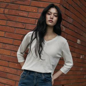 코어 어센틱 26SS 헨리넥 7부 니트 3종 [런칭 가격 79,900원]