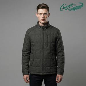 [TAG가 347,0000] 크로커다일 공식 남성 클래식 체크 퀼팅 점퍼