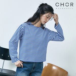 코어 어센틱 26SS 기자면 스트라이프 티셔츠 2종