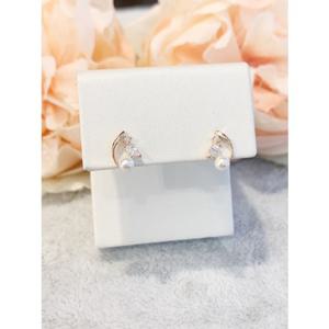 미니골드 14k 트라아나 펄 귀걸이 ETRM4333