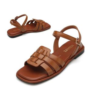 [미소페] 여성 유니크 발등장식 샌들 012224705 1cm 2color