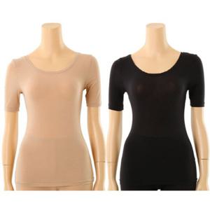 [와코루] 사은품증정 여성골프내의 얇고 따듯한 여성극세사 삼부내의상의세트 실내복 (WLG2251A-BK OB)