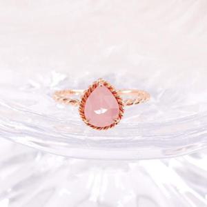 14k 핑크오팔 물방울 반지 OPDLR4066