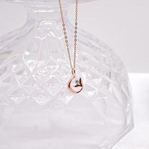 14k 블루큐 고래꼬리 큐빅 목걸이 OPPKN0874