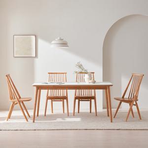 로렌 통세라믹 원목 식탁세트 1800 보노의자형 (의자4개)