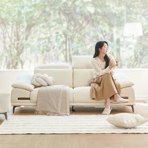 웰퍼니쳐 토르 가죽 소파 3인