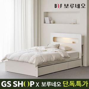 [단독]보루네오하우스 프라임 안타 수납 침대 프레임 SS GM6016