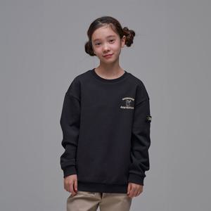 [내셔널지오그래픽키즈] K241USW980 시즌 그래픽 맨투맨-1 CARBONBLACK