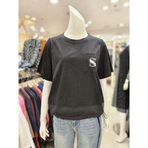 소고 세이브존01 밑단 스트링 시스루 반팔 티셔츠 AJ2TA2600