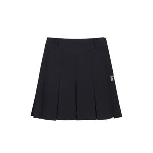[어뉴골프] 여성W LEATHER BUCKLE POINT PLEATS SQ_BK
