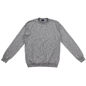 [예작(셔츠)]투톤 풀오버 솔리드 라운드 넥 YJ4SCD403-GY