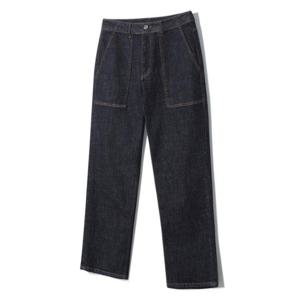 [노티그] (OKG3PTLP101B1) 원턱 루즈핏 퍼티그 데님팬츠 블루