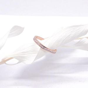 14k 심플 스퀘어 큐빅 레이어드링 OPDLR7616