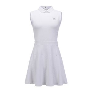 [어뉴골프] 여성 WOMEN EMBOSS JACQUARD ONE-PIECE_WH