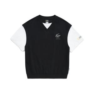 [내셔널지오그래픽 키즈] K242UTS980 수피마 레이어드 반팔 CARBONBLACK