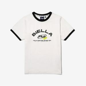 [휠라키즈] 에센셜 소매 배색 티셔츠 (FK2RSG2102X_IVY)