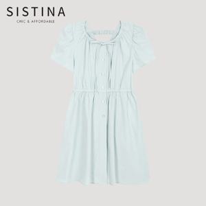 [SISTINA] 인기 셔링 포인트 미니 원피스_AWWOPO21110_MI