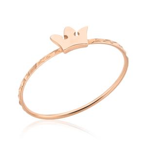 [비앤비골드] 14K 티아라 왕관 컷팅 텐션링 반지 NPR21614