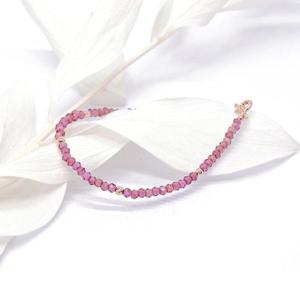 14k 가넷 컷팅볼 팔찌 OPPB0654