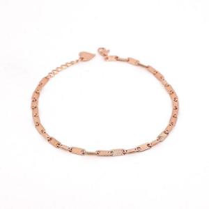 14k 컷팅판 클립 체인 팔찌 OPGDB0013