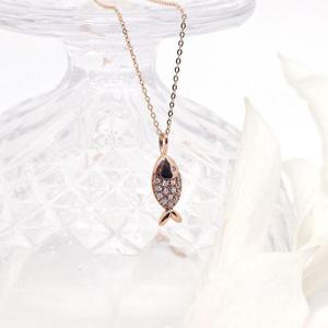 14k 큐빅 물고기 목걸이 OPKYN0085