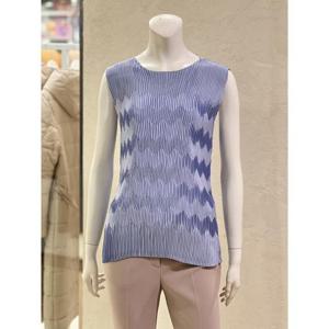 시 세이브존01 슬리브리스 플리츠 물결 블라우스(2color) BL3212