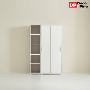 데코파인 필미 슬라이딩 옷장 1200 A세트 선반장 작은방 원룸