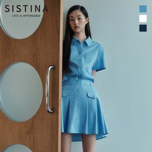 [SISTINA] 인기 버튼 플리츠 미니 스커트_AWWSKO21760