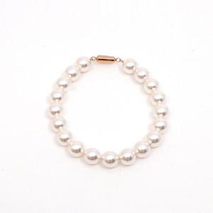 14k 8mm 스왈 진주 팔찌(자석잠금) OPPB0158