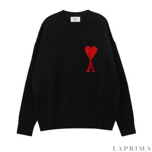 라프리마 아미 빅하트자수 남성 크루넥 니트 E22UKS002018-009