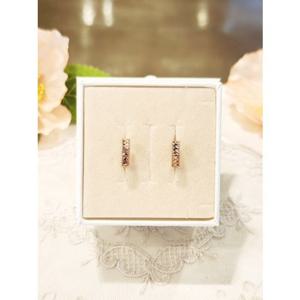 미니골드 14k 앵글 컷팅 링귀걸이 핑크골드 ETRM4411