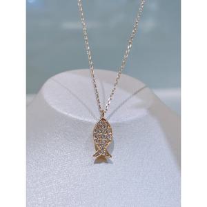 미니골드 14K 럭키피쉬 투웨이 목걸이 NETM4221