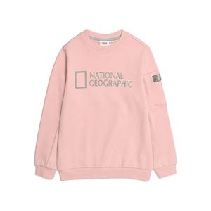 내셔널지오그래픽키즈 N213KSW230 재귀반사 프린트 맨투맨 PINK