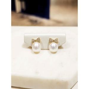 미니골드 14k 리본 트윈 귀걸이 EJUM4065