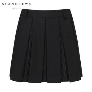[세인트앤드류스] 여성 도트 히든 스트라이프 플리츠 스커트