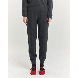 헤지스 여성 24FW 반값세일캐시미어 차콜그레이 니트 조거 팬츠 HSPA4D002CG