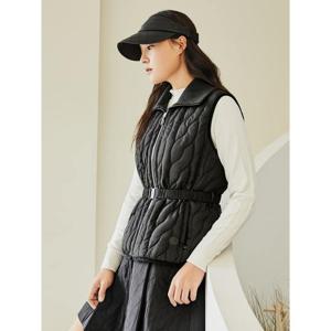 빈폴골프 여성 커브 퀼팅 패딩 베스트  블랙 BJ4936A075