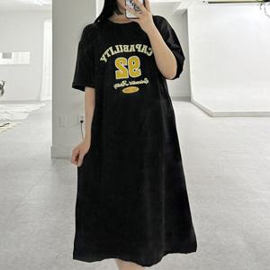 케파빌리티 오버핏 반팔 원피스 LM-0348