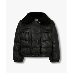 [톰보이]니트 카라 레더 덕다운 점퍼 (9174414985)