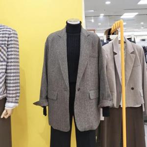 르피타 DP01 오버핏 헤링본 울 자켓 L244UJKA54