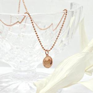 14k 오목한 컷팅판 서클 목걸이 OPDLN7754