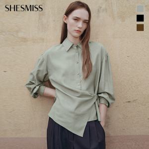 [쉬즈미스] 언발란스 랩 셔츠_SWWSTO31070